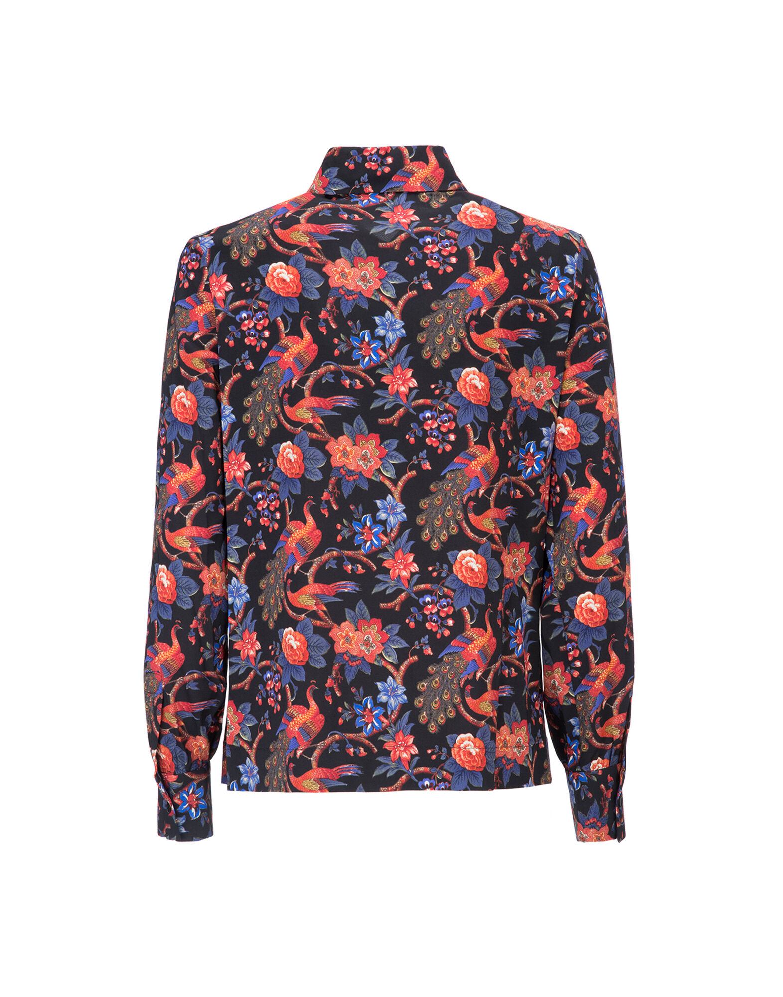 LaDoubleJ Slim Shirt Pavone Nero SHI0006VIS001PAV0001