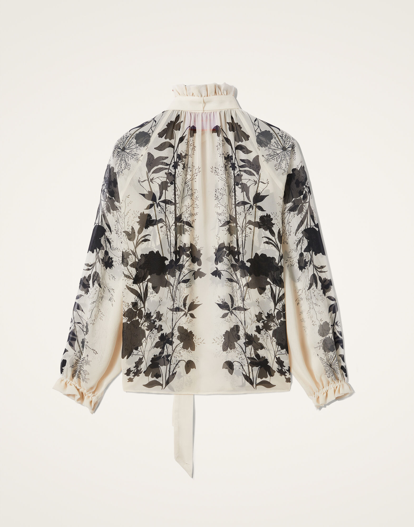 La DoubleJ Cerere Blouse Stilo Plac&eacute;e Ivory SHI0086SIL014STI01WH04