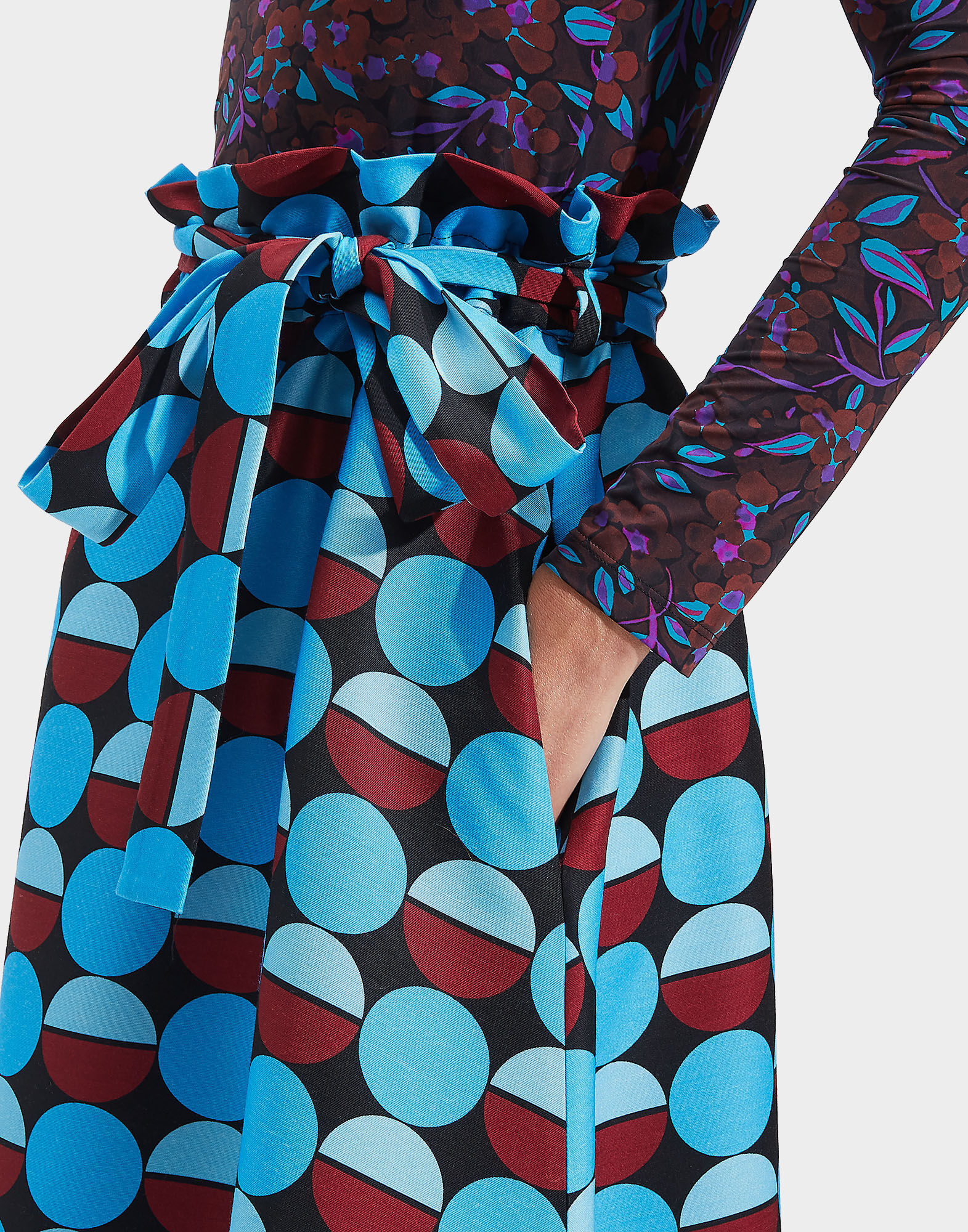 LaDoubleJ Sardegna Skirt Sfere Azzurro SKI0043CAD001SFE0003