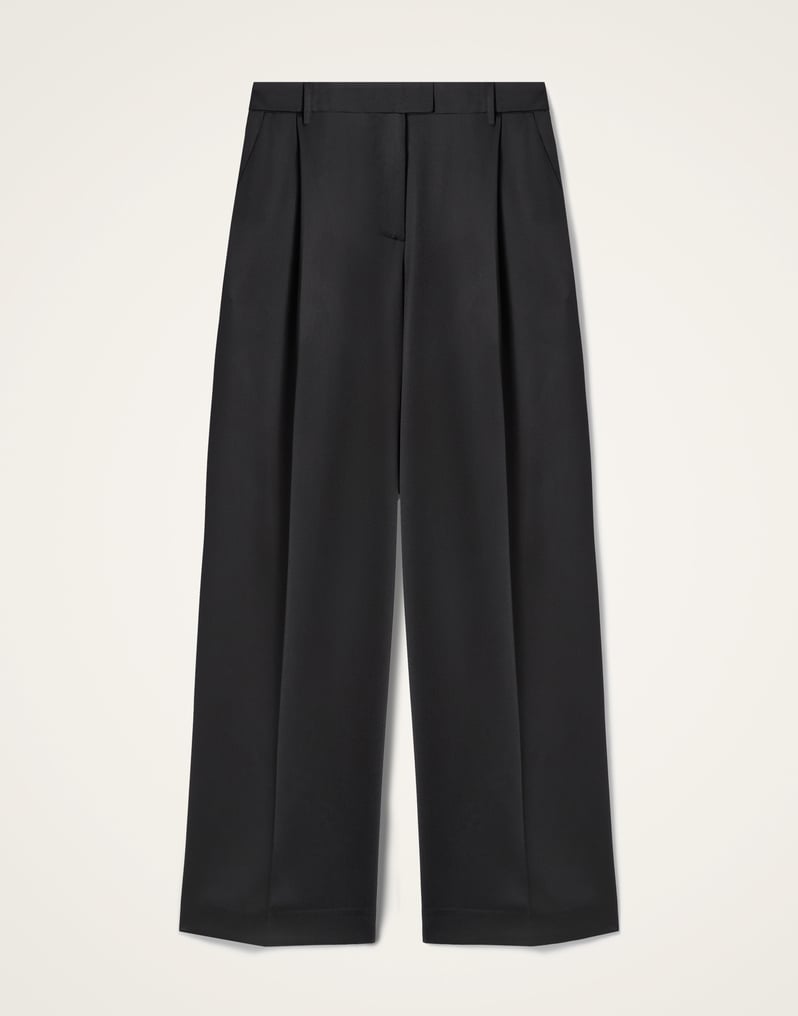 La DoubleJ Loose Pants La DoubleJ Loose Pants Solid Black TRO0135WOL035SOLIDBL01