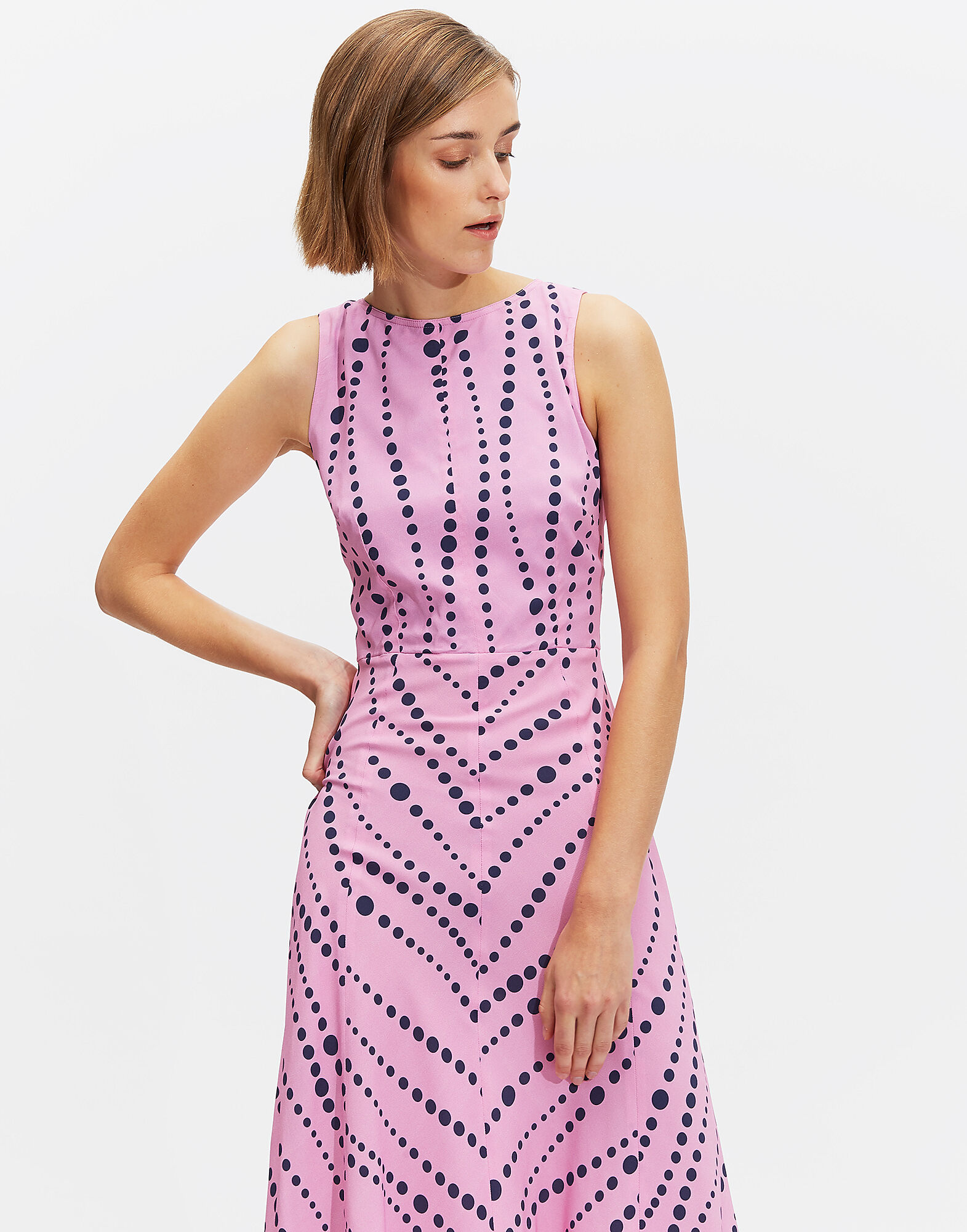 LaDoubleJ Sleeveless Pina Dress Perle DRE0079VIS001PER0001