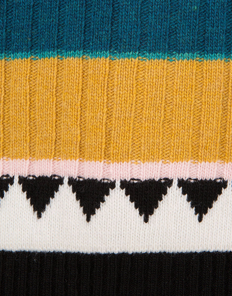 LaDoubleJ Striped Cardigan in Rosa Mix Rosa Mix PUL0002KNI001RIG0004