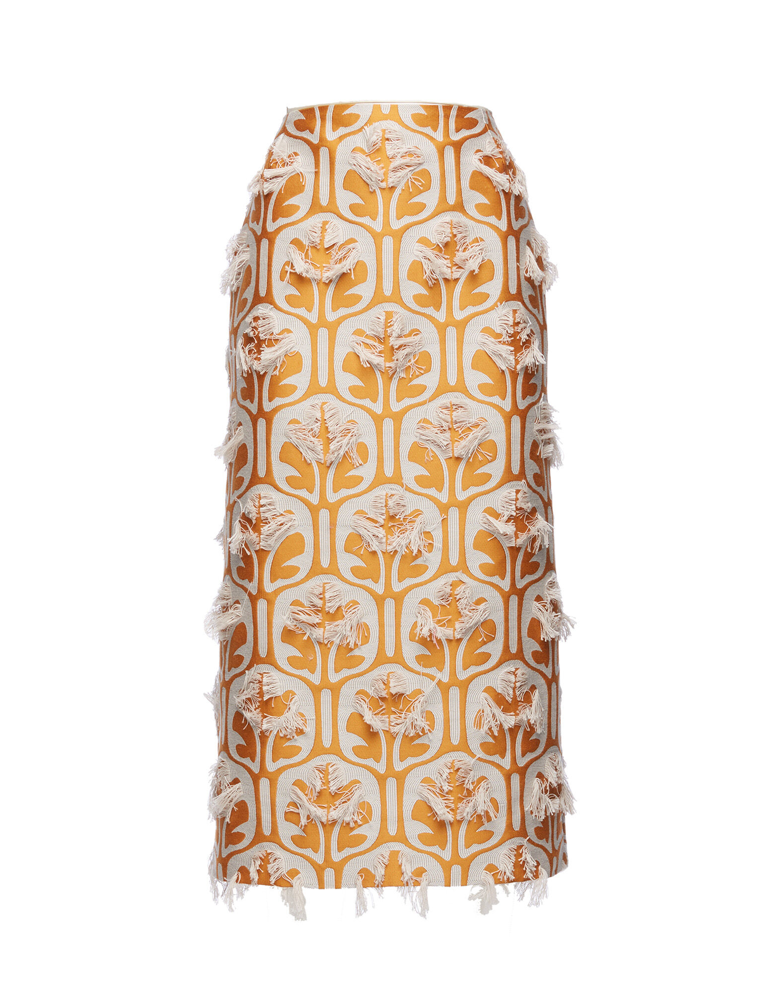 La DoubleJ Pencil Skirt Grove Ocra/Ghiaccio SKI0011JCQ043GRV02OR06