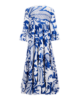 LaDoubleJ Jennifer Jane Dress LaDoubleJ Jennifer Jane Dress Marea Blu DRE0114COT001MRE0002