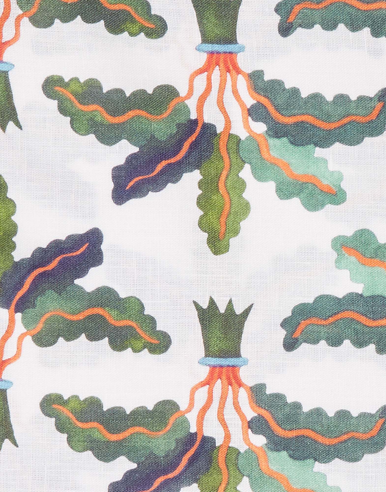 La DoubleJ Large Napkins Set Of 2 Palms NAP0006LIN001HLE0022