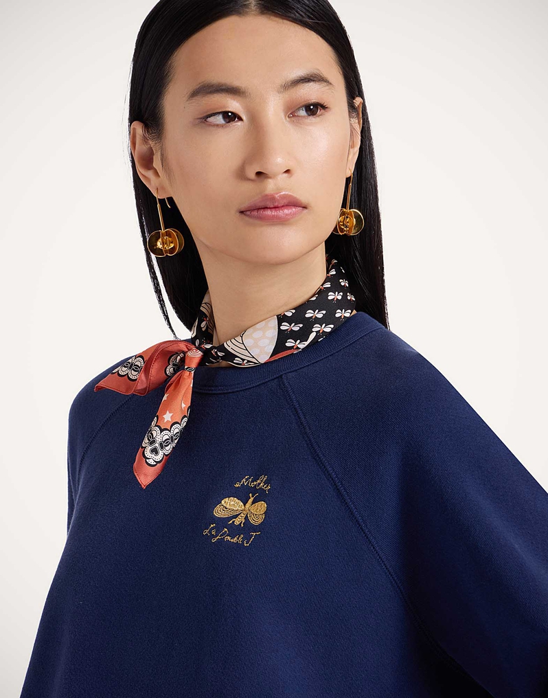 La DoubleJ The Biggie Concert Sweatshirt La DoubleJ The Biggie Concert Sweatshirt Bug Off Blue SWE0041JER060BUG01BU03