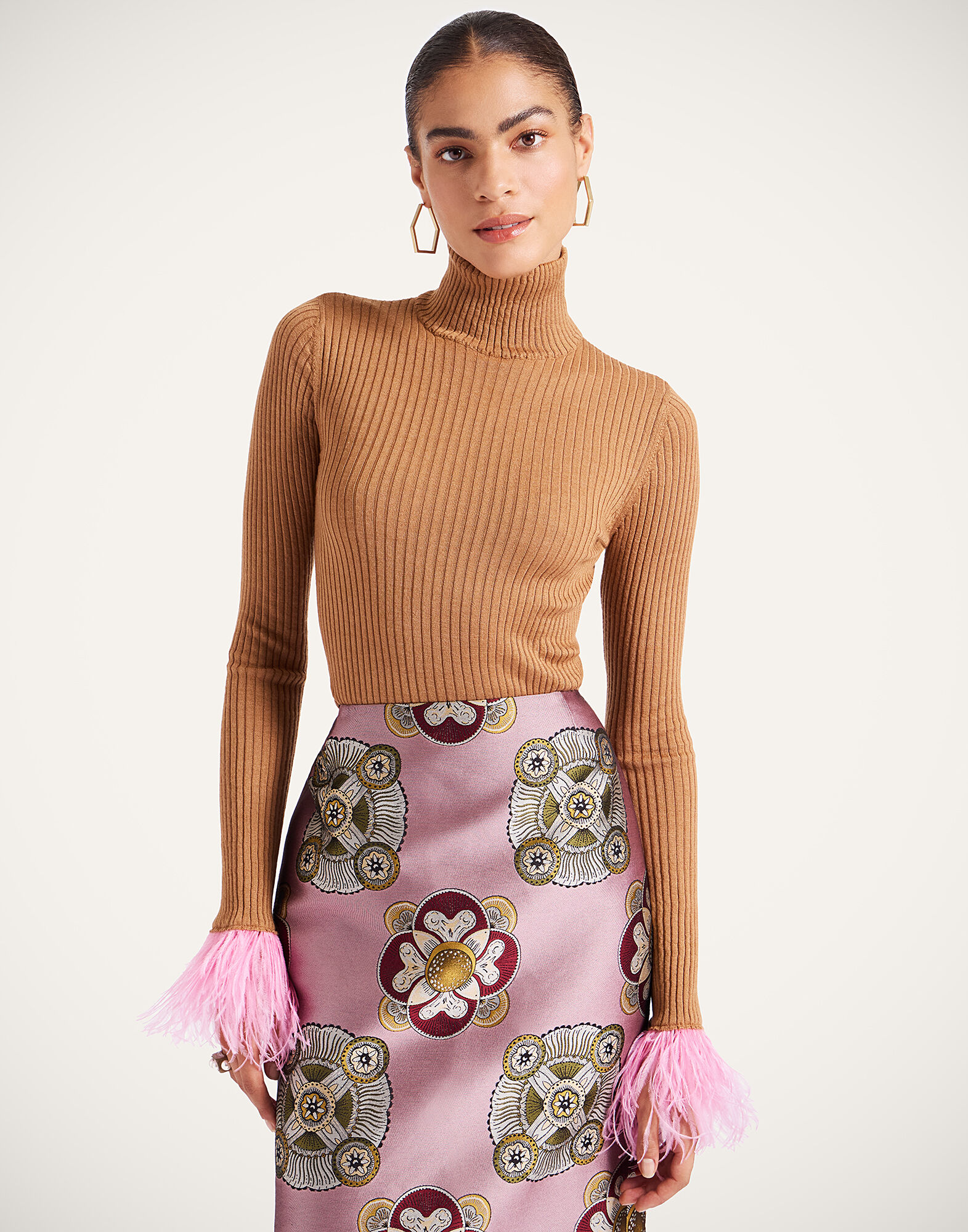 La DoubleJ High Kick Top Camel PUL0167KNI091VA194BR04