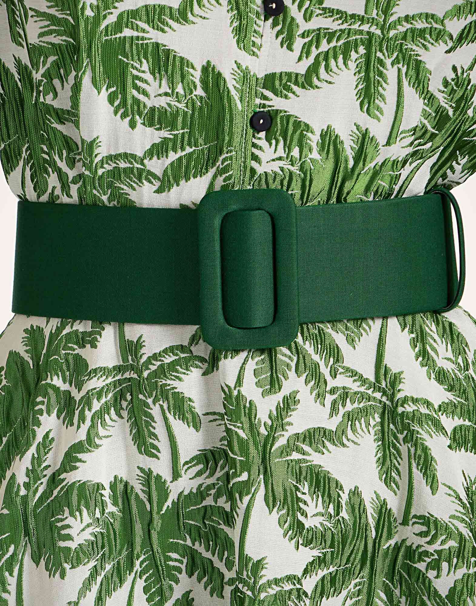 La DoubleJ Medium Belt Solid Green BEL0007COT075SOLIDGR02
