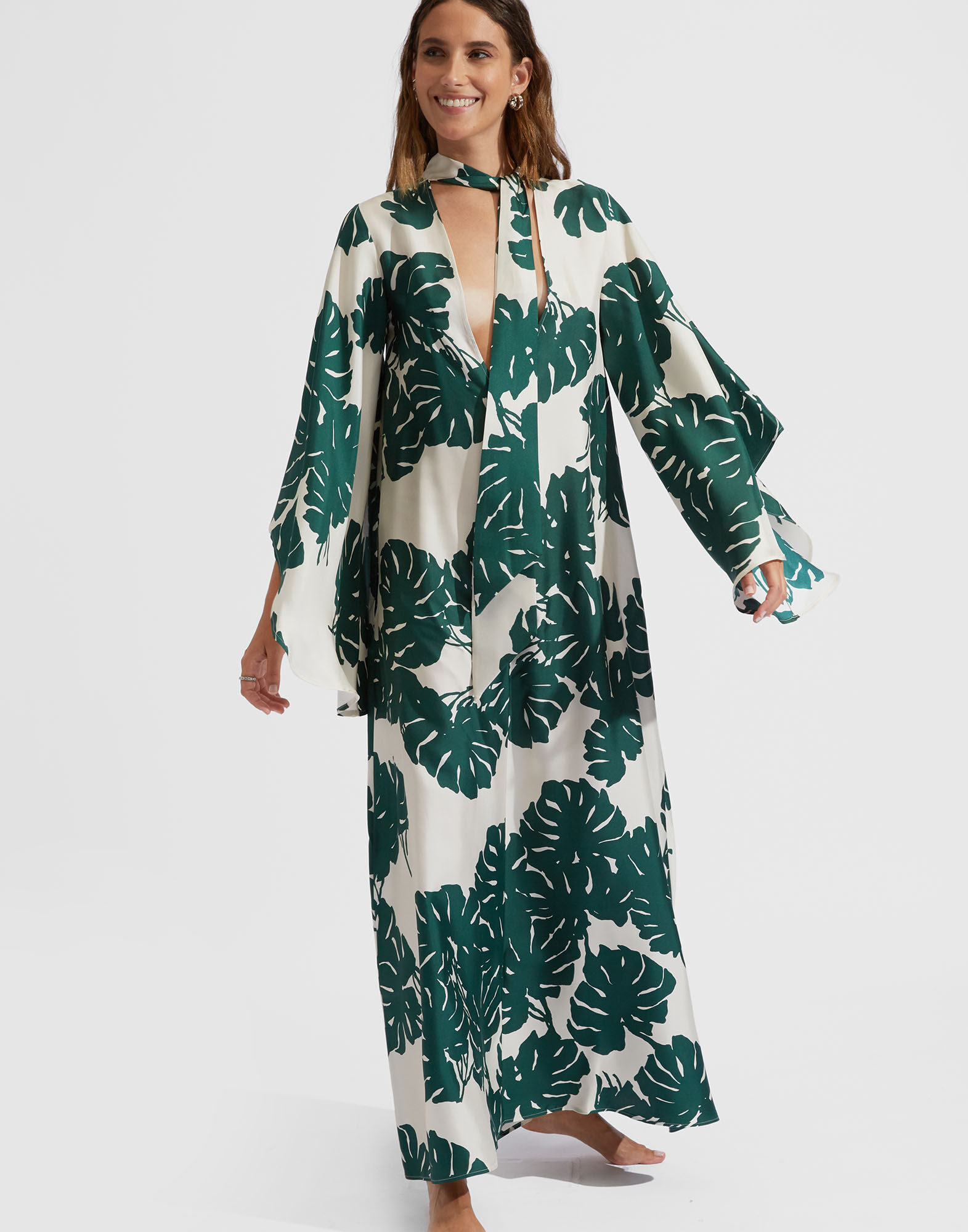 La DoubleJ Magnifico Dress Monstera DRE0212SIL001MON0001