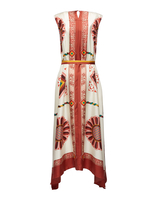 La DoubleJ San Carlo Dress La DoubleJ San Carlo Dress Macro Tiles Placée DRE0495SIL006MAC01WH01