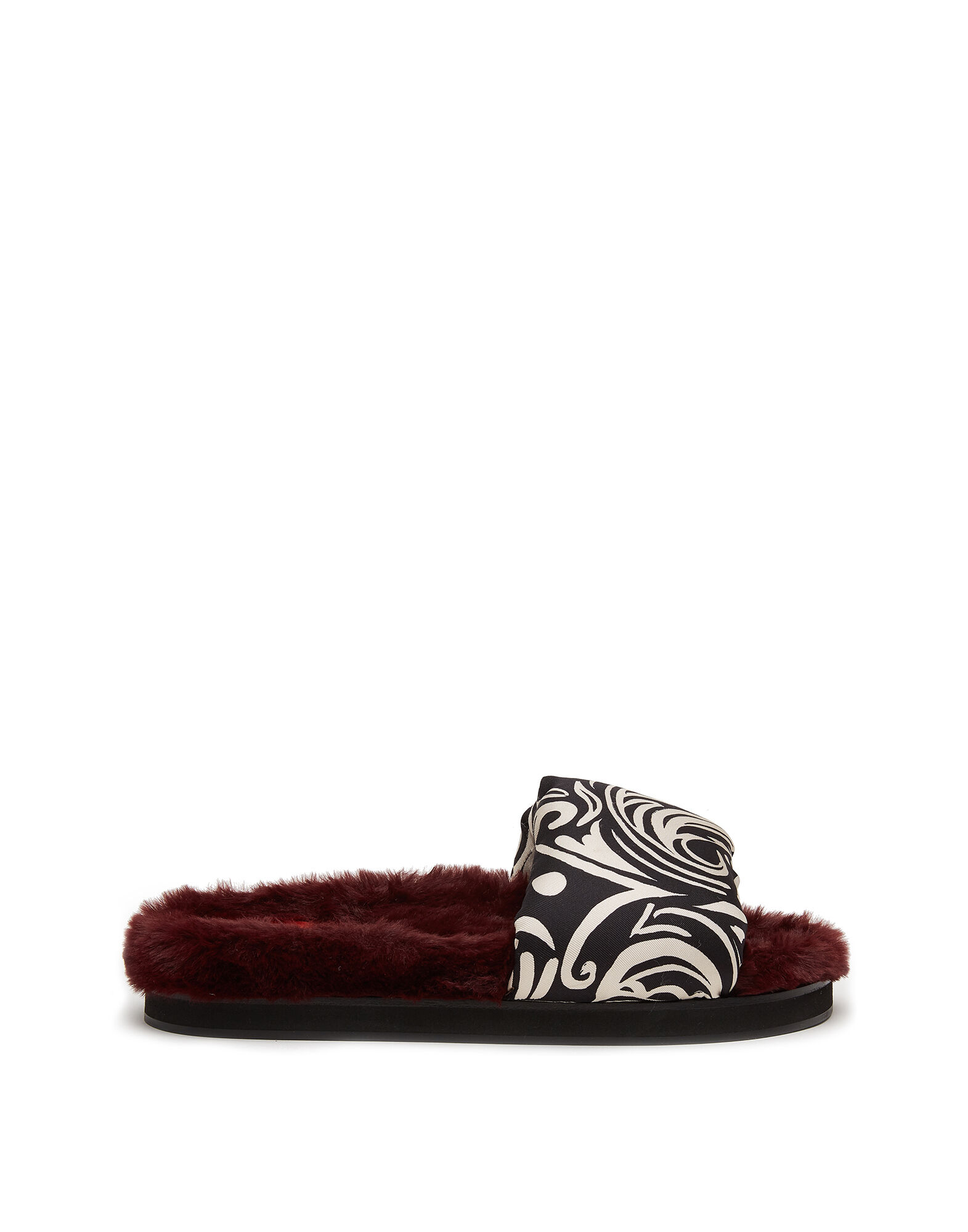 Furry sales leopard slides