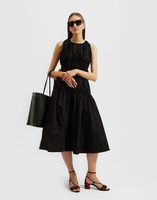 La DoubleJ Biennale Dress Solid Black DRE0529TAF006SOLIDBL01