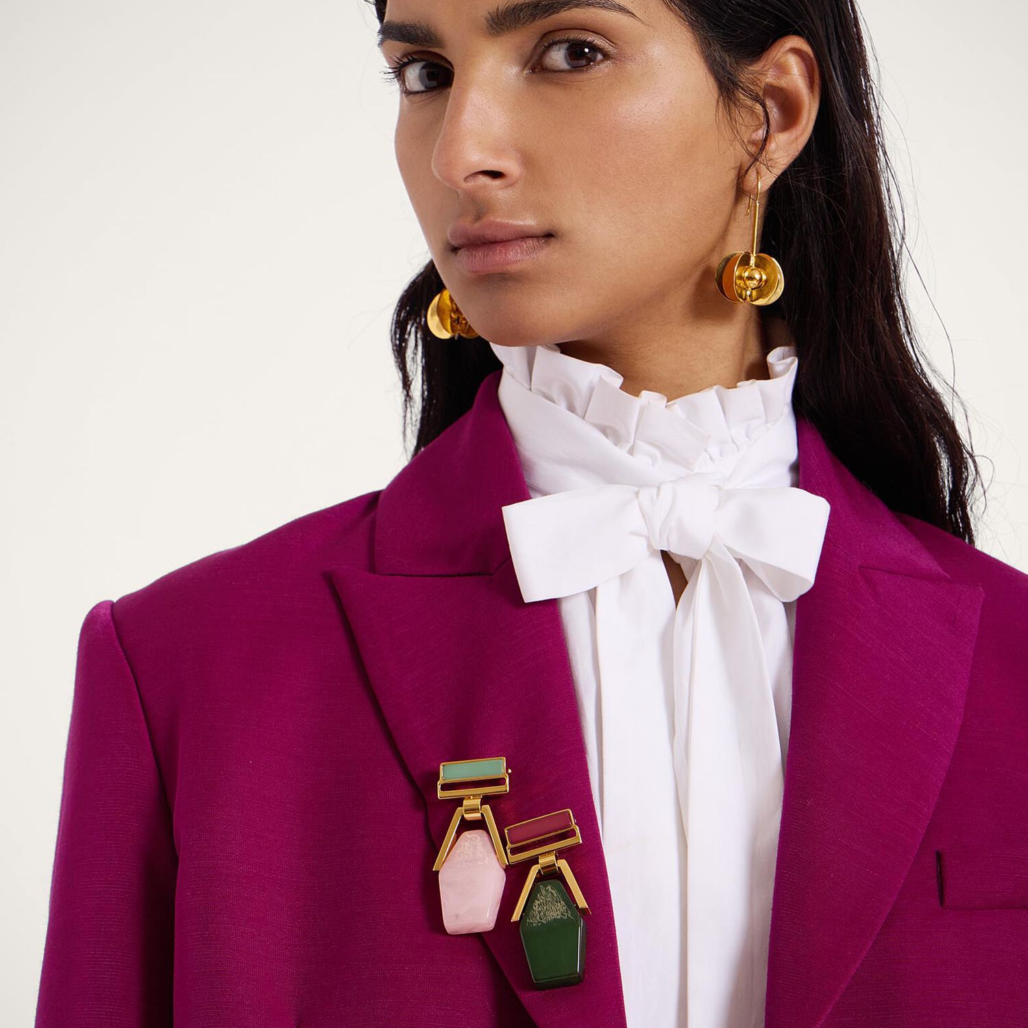La Doublej Jones Jacket In Solid Purple