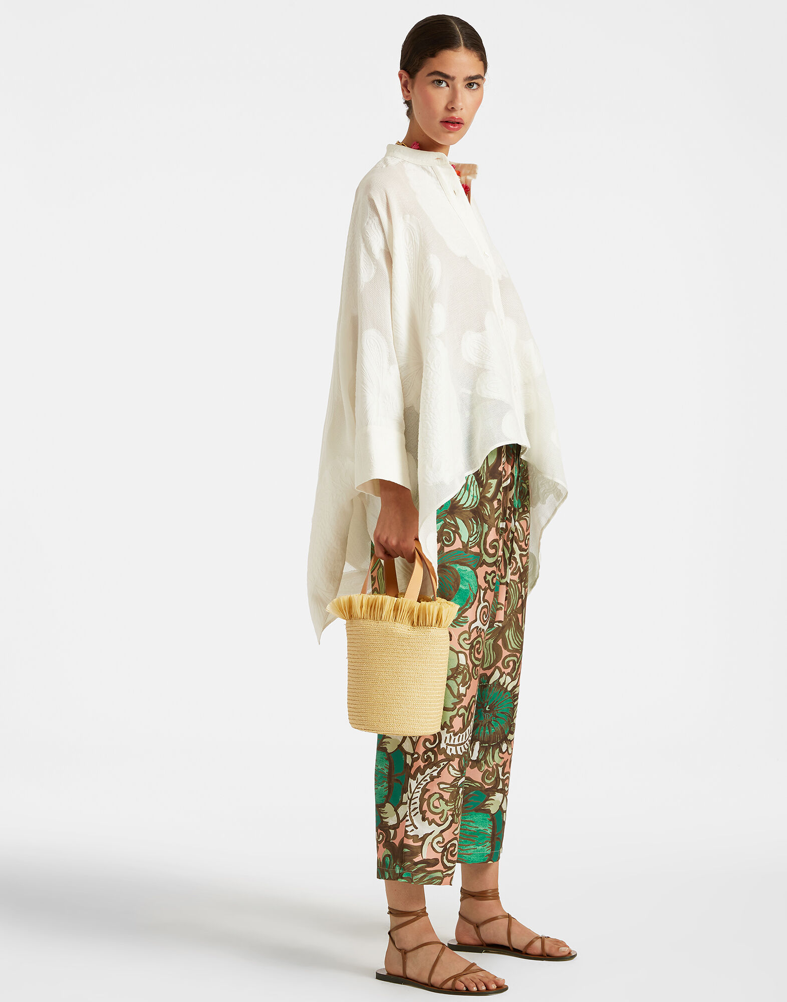 La DoubleJ Drawstring Pants Anemone Pink TRO0053SIL001ANE02GR05