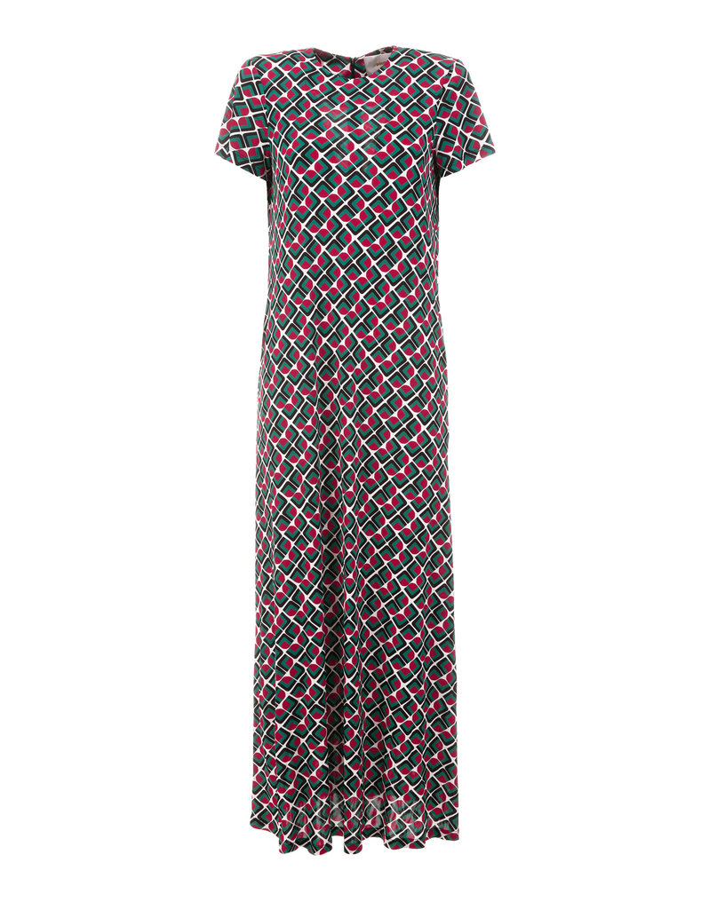 LaDoubleJ Swing Dress LaDoubleJ Swing Dress Domino Verde DRE0001JER003DOM0005