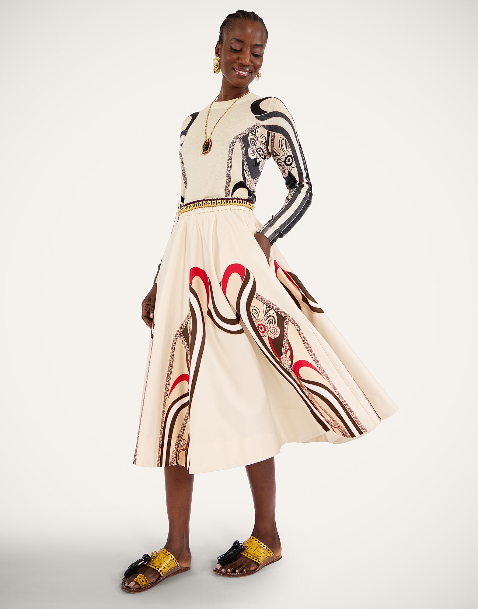 La DoubleJ Silky Crew Neck Ambrosia Plac&eacute;e Pale Pink PUL0305KNI172VA485PI02