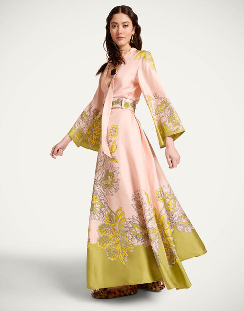 La DoubleJ Magnifico Dress Swathe Plac&eacute;e Pink DRE0232SIL001SWA03PI01