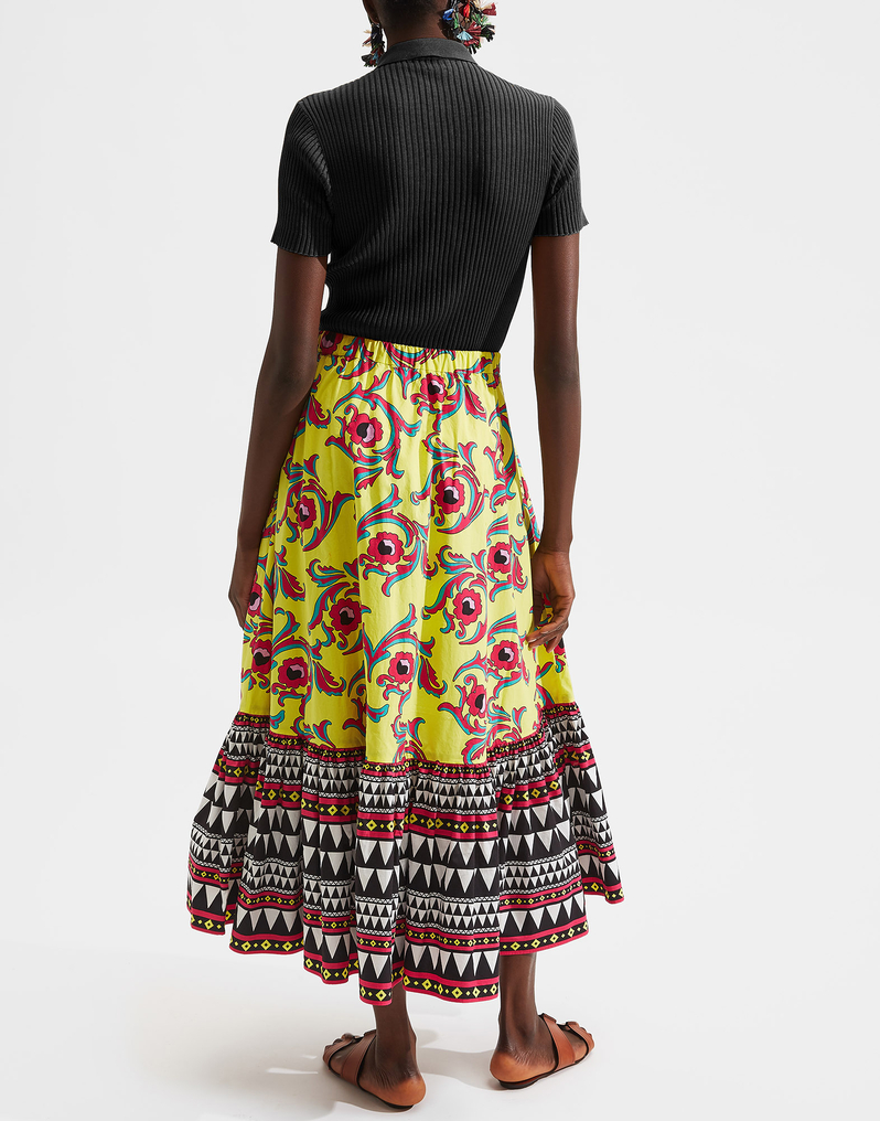 LaDoubleJ Sunset Skirt LaDoubleJ Sunset Skirt Cartwheel Giallo SKI0056COT015CRW0004