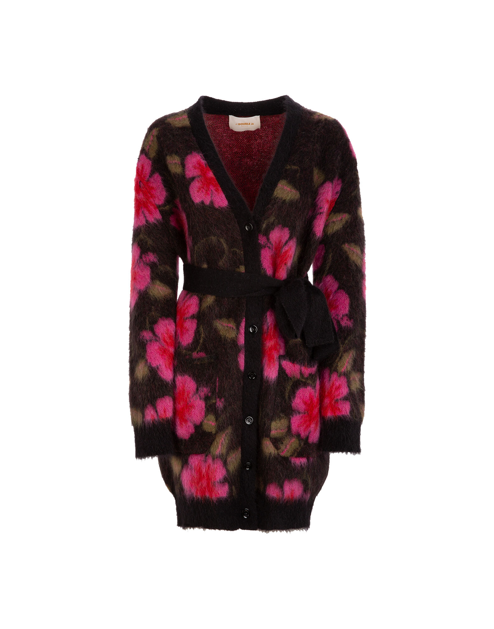 LaDoubleJ Cardigan Coat Hawaiian Flower PUL0019KNI012HAW0001
