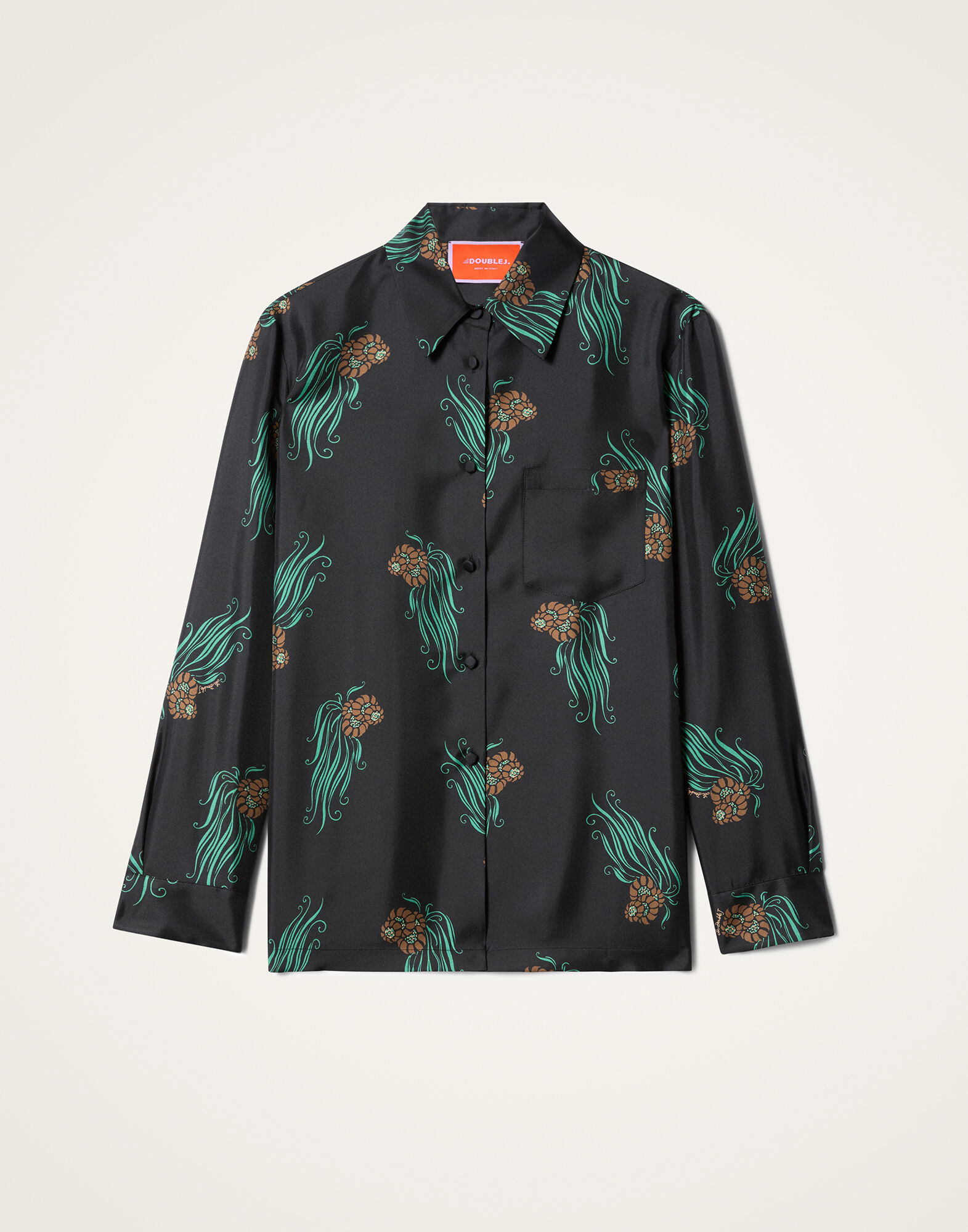 La DoubleJ Boy Shirt Lemuria Black SHI0001SIL001LEM01BL01