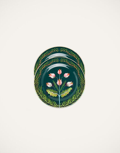 La DoubleJ Dessert Plates Set of 2 La DoubleJ Dessert Plates Set of 2 Tulips DIS0063CER001HLE0004