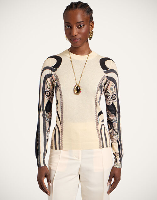 La DoubleJ Silky Crew Neck Ambrosia Plac&eacute;e Pale Pink PUL0305KNI172VA485PI02