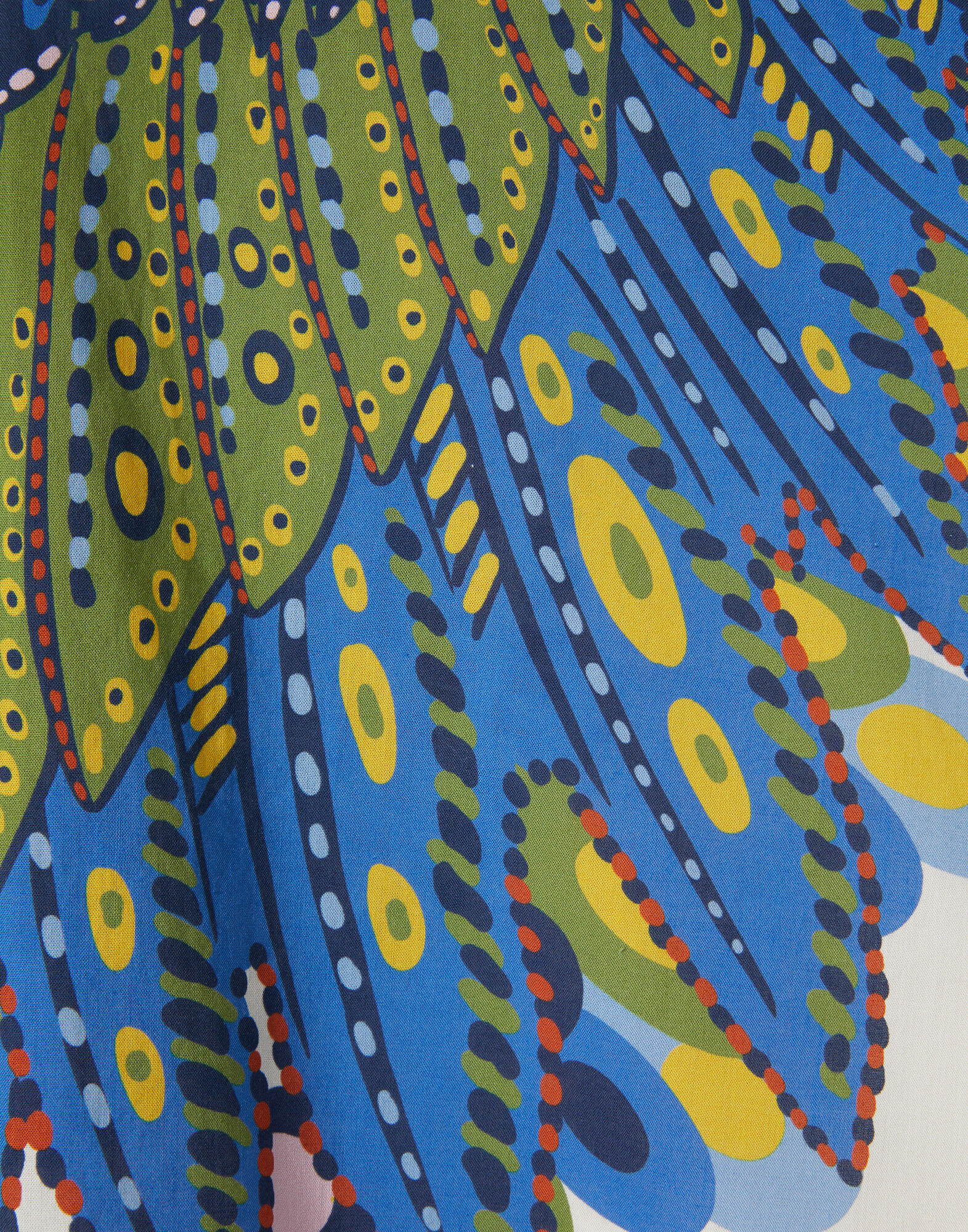 La DoubleJ Mini Foulard Shirt Chakra Plac&eacute;e Multicolor SHI0091COT056CHA05MU01