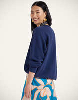 La DoubleJ The Biggie Concert Sweatshirt La DoubleJ The Biggie Concert Sweatshirt Bug Off Blue SWE0041JER060BUG01BU03