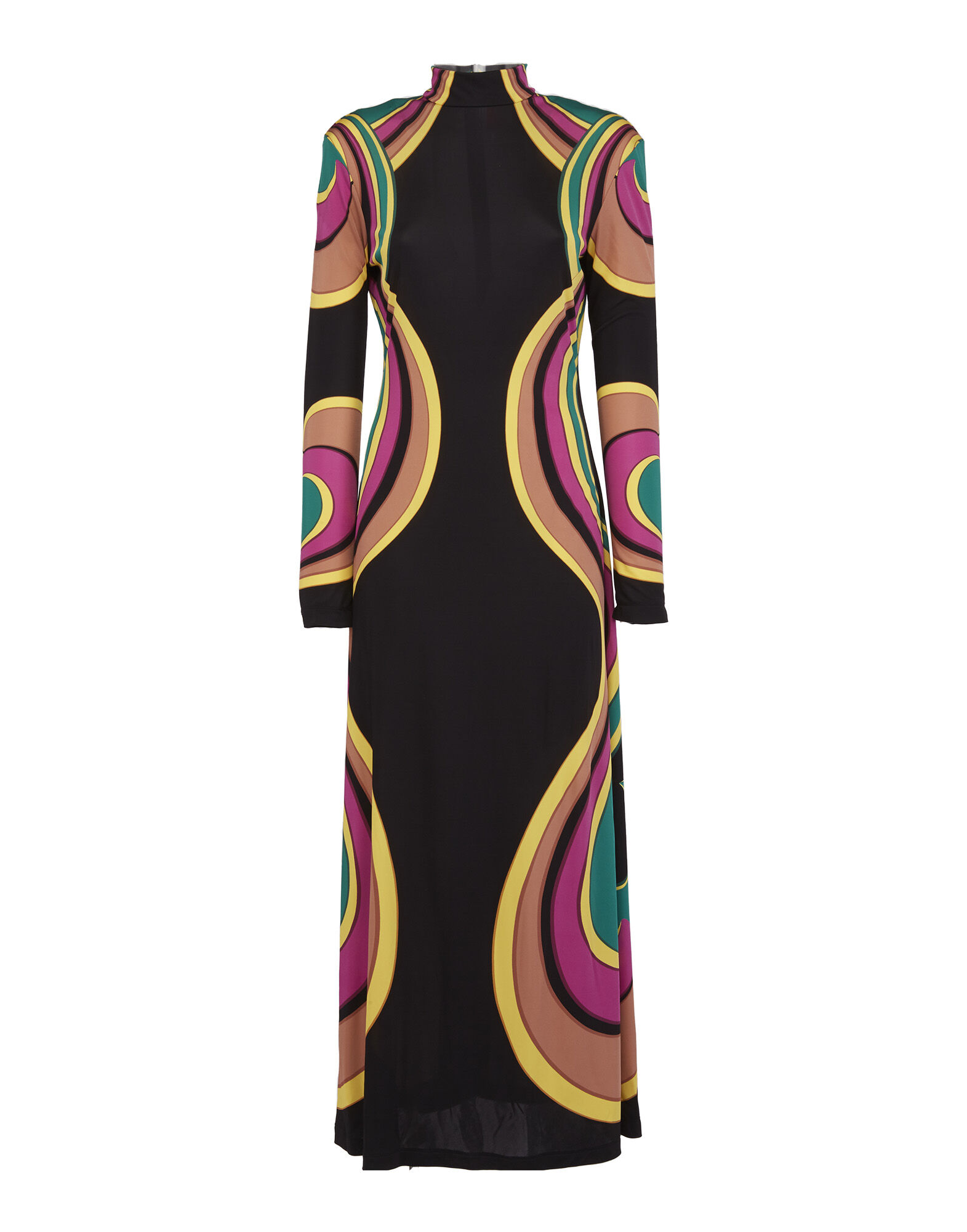 La DoubleJ Halle Dress Rainbow Swirl Magenta Plac&eacute;e DRE0444JER022RAS0004