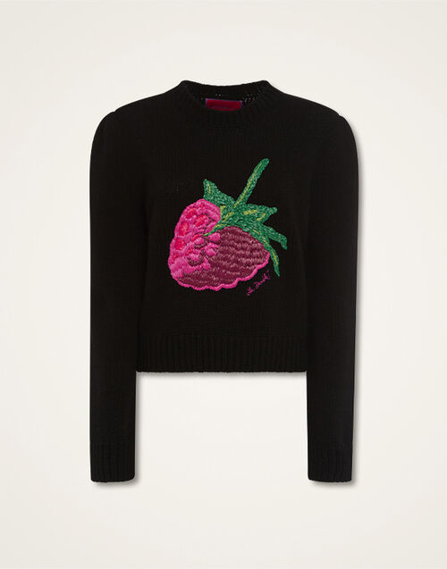 La DoubleJ Lampone Sweater La DoubleJ Lampone Sweater Black PUL0179KNI093VA203BL01