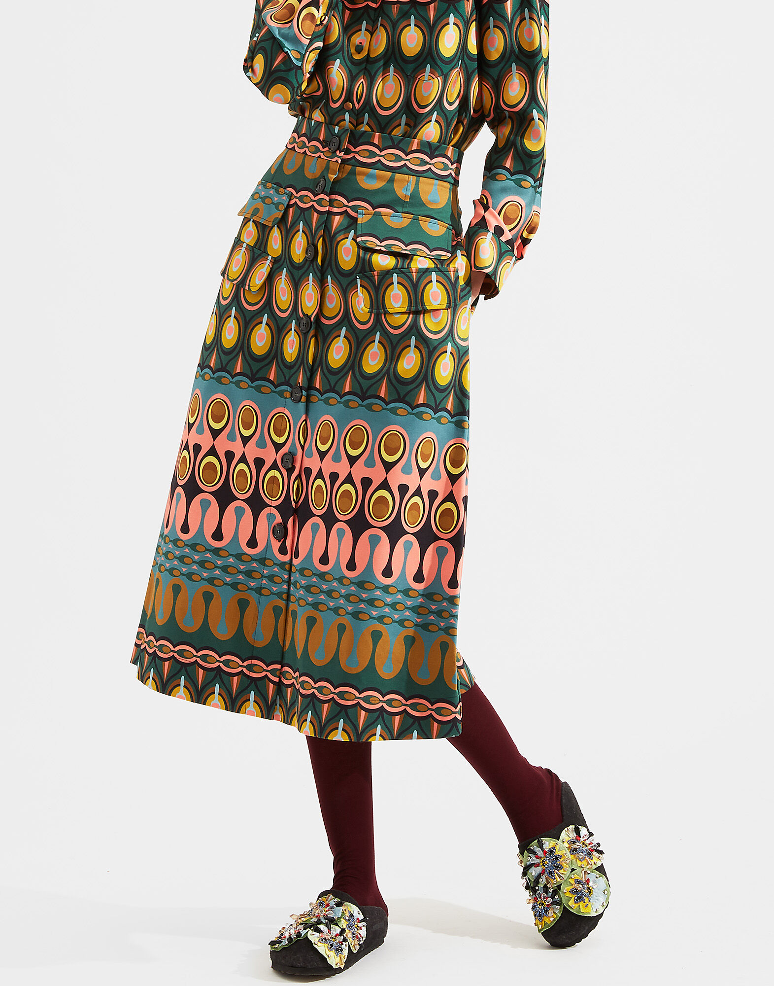 LaDoubleJ Peggy Skirt Rio Verde SKI0040COT006RIO0002