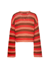 La DoubleJ Crop Sweater Multicolor Red PUL0142KNI104VA224RE01