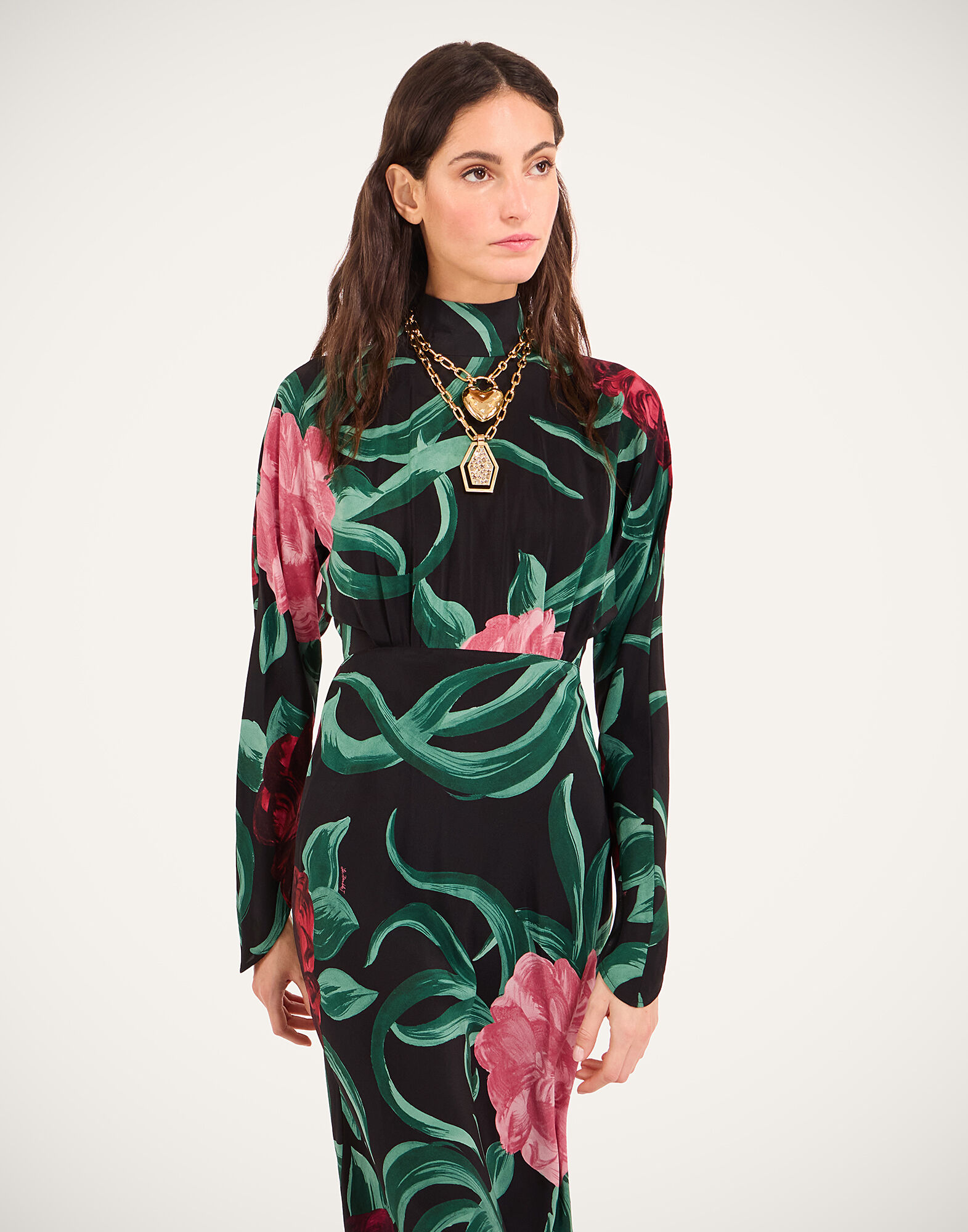 La DoubleJ Gilda Dress Peony Black DRE0987CRE001PEO05BL01