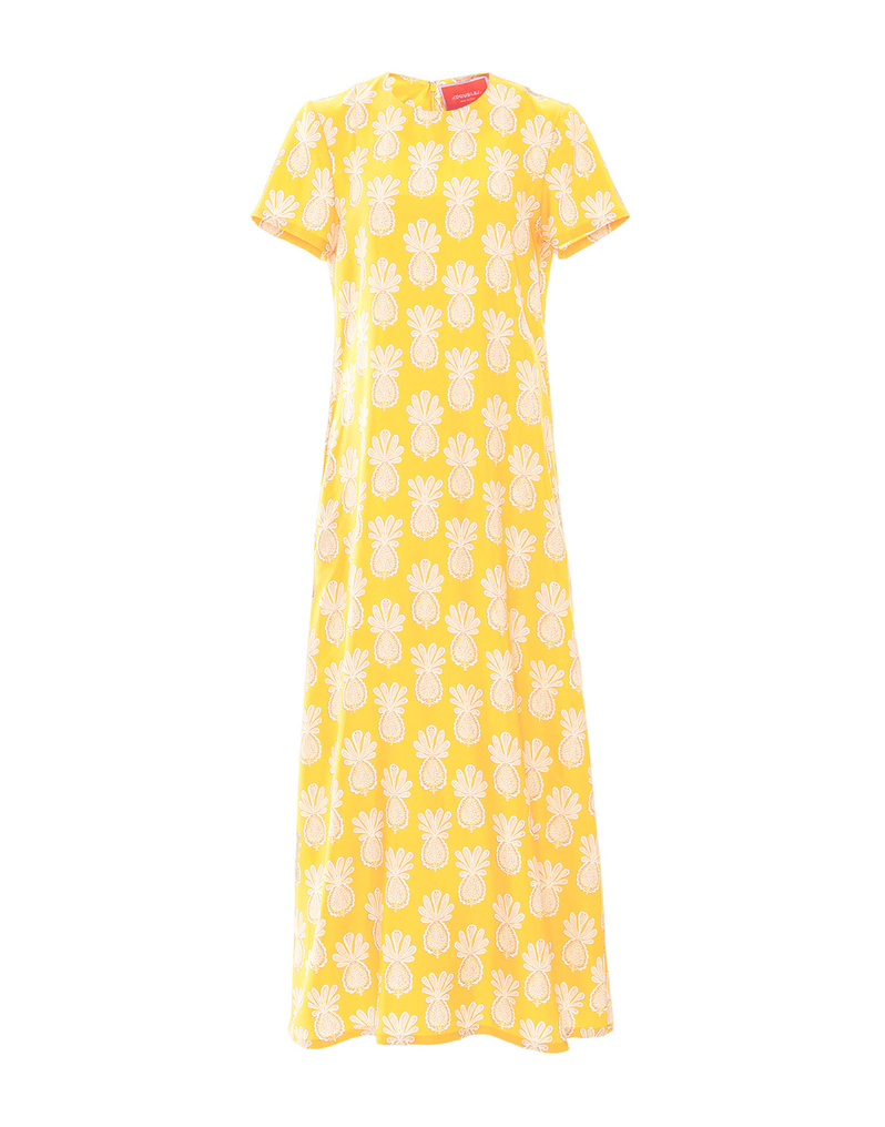 La DoubleJ Swing Dress La DoubleJ Swing Dress Pineapple Sunflower DRE0001SIL001PNP20YE02