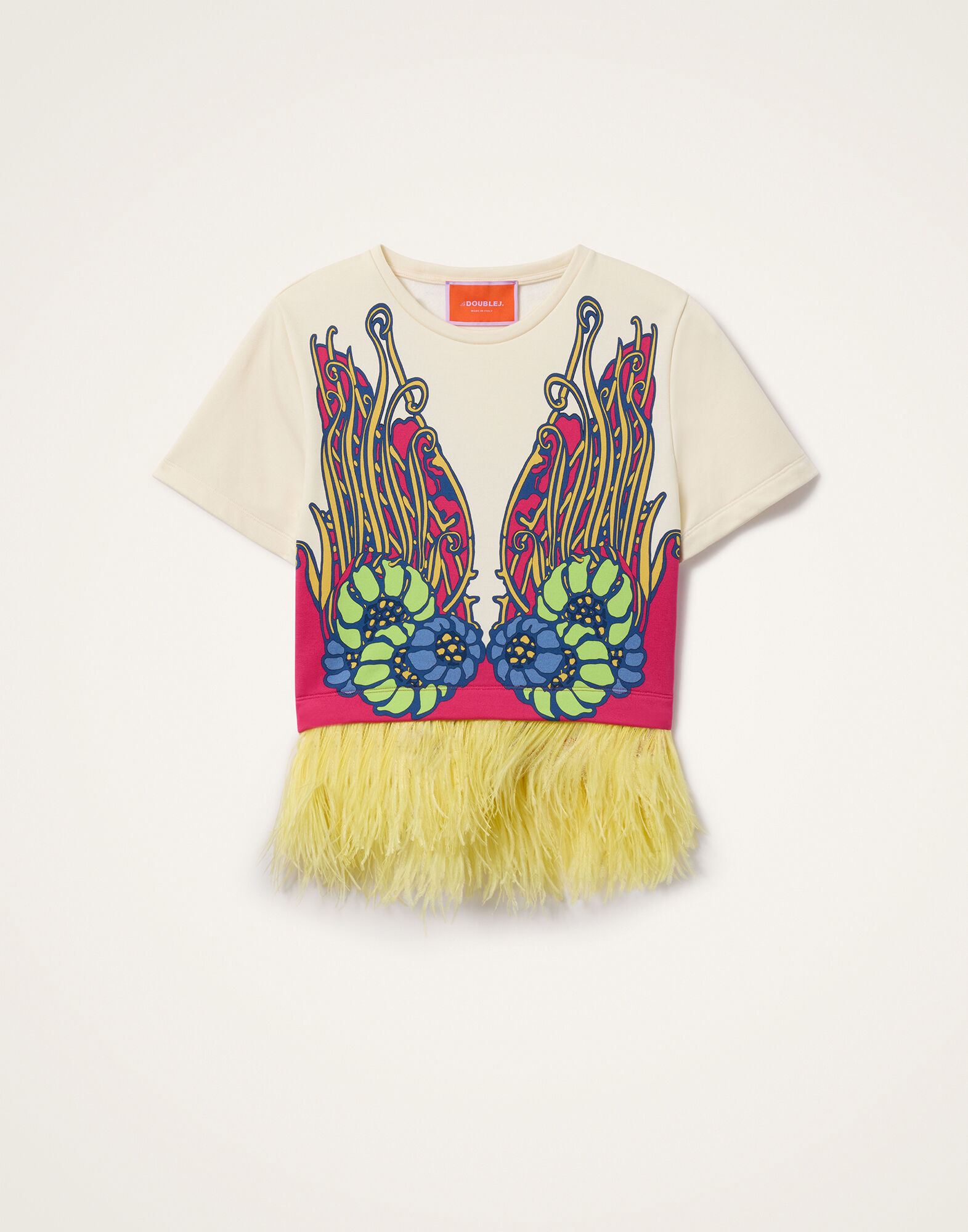 La DoubleJ La Scala Tee Lemuria Plac&eacute;e Pink TSH0038JER040LEM02PI01