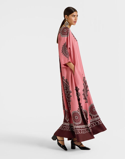 La DoubleJ Muumuu Dress Oltrarno Plac&eacute;e Pink DRE0225SIL006OLT03PI01