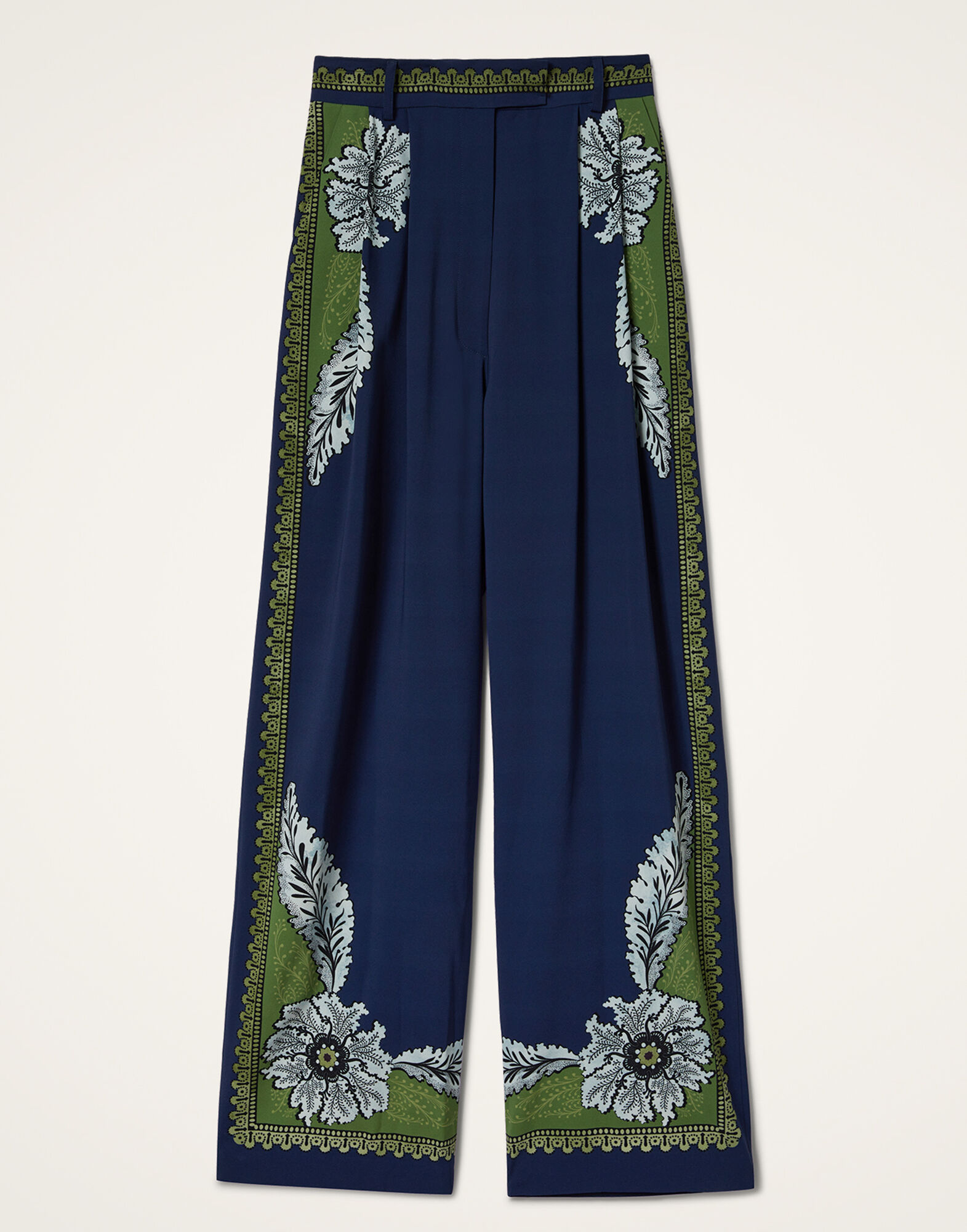 La DoubleJ Brooklyn Pants Bounty Plac&eacute;e Navy TRO0175VIS011BOU01BU06