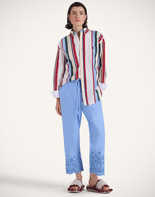 La DoubleJ Drawstring Pants Eclipse Light Blue TRO0162SAN005ECL03BU01