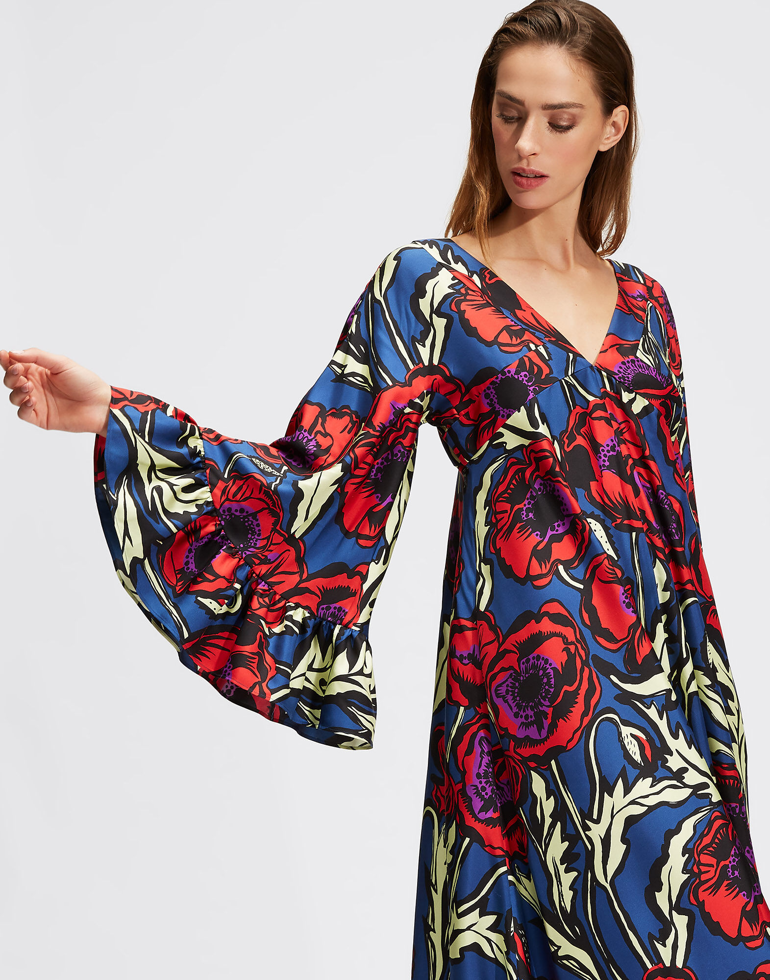 LaDoubleJ Tangier Kaftan Big Blooms DRE0155SIL001PFI0001