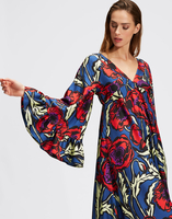 LaDoubleJ Tangier Kaftan LaDoubleJ Tangier Kaftan Big Blooms DRE0155SIL001PFI0001