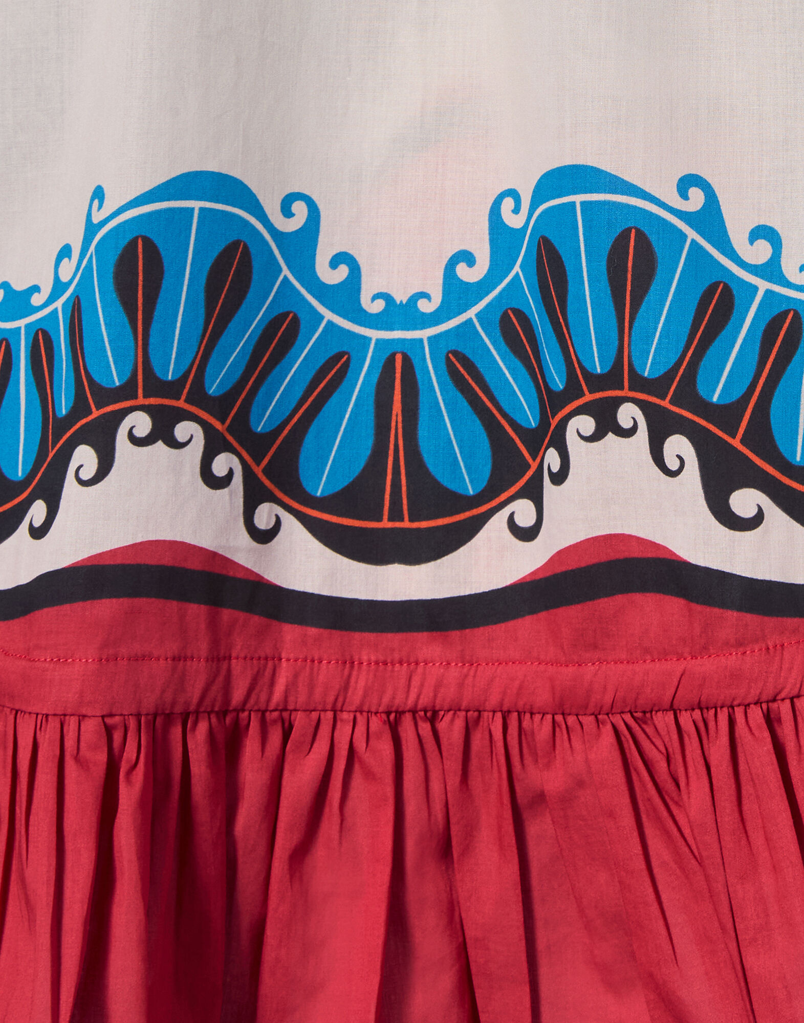 La DoubleJ Boho Blouse Pacific Plac&eacute;e Blue Petrol TOP0132COT003PCF03BU05