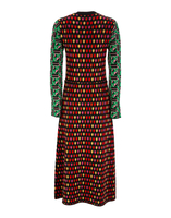 LaDoubleJ Bee Dress LaDoubleJ Bee Dress Geometrico Verde/Ping Pong Multi DRE0096KNI011PIN0003