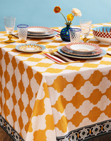 La DoubleJ Medium Tablecloth La DoubleJ Medium Tablecloth Plaza Yellow TBC0002LIN001PLA05YE02