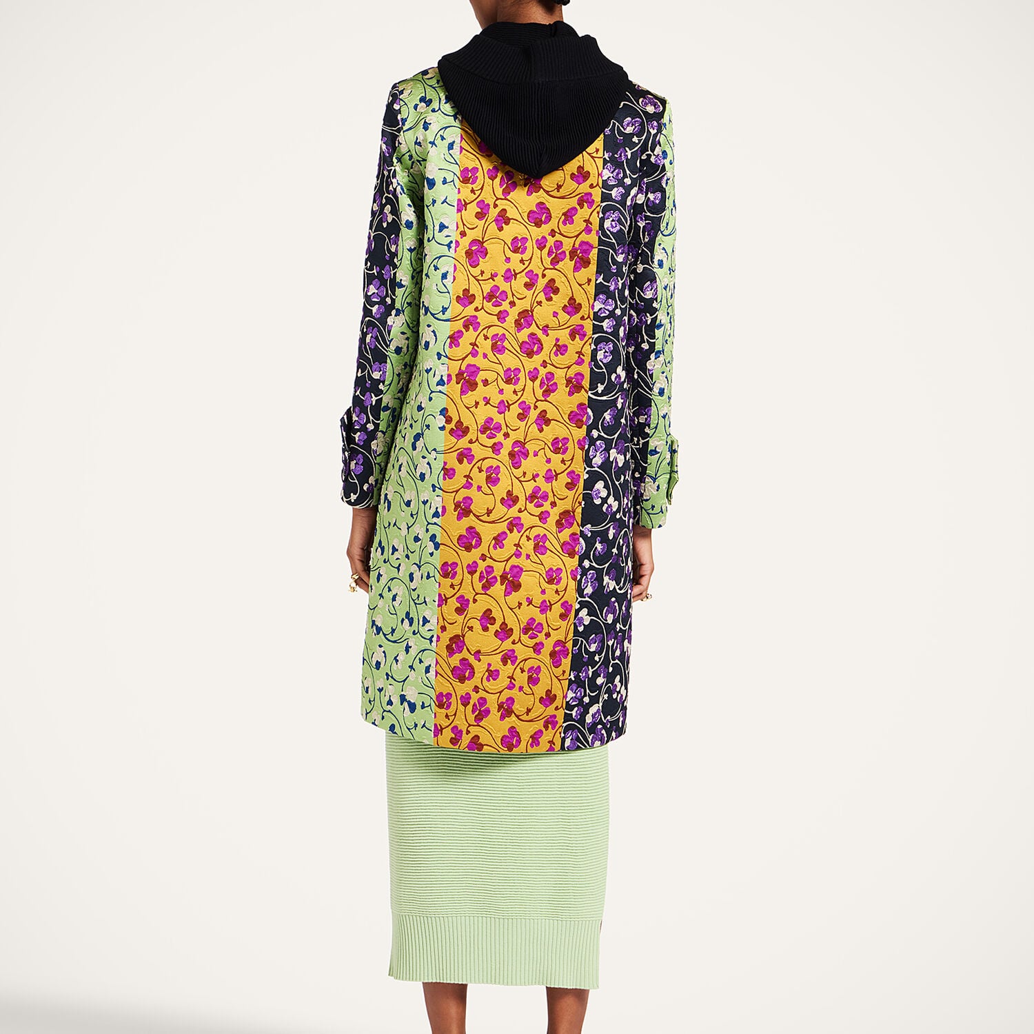  La Doublej Outerwear Women - Precious Coat Honeysuckle Tricolor Yellow Xs 88% Polyester 7% Silk 5% Polyamide 