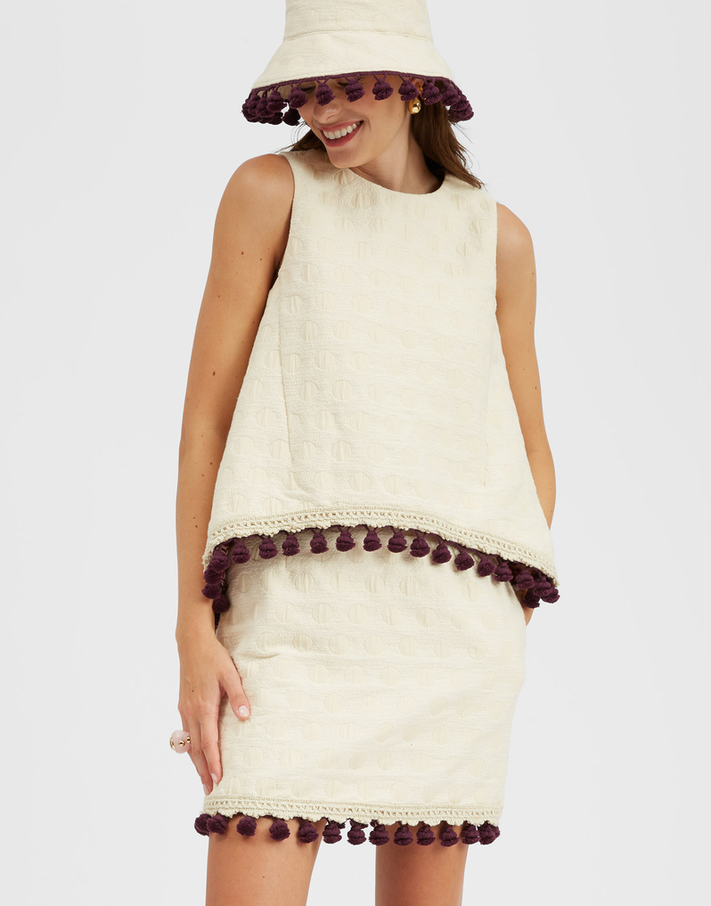 La DoubleJ La Scala Top La DoubleJ La Scala Top Creamy TOP0128JCQ076CRA01WH03