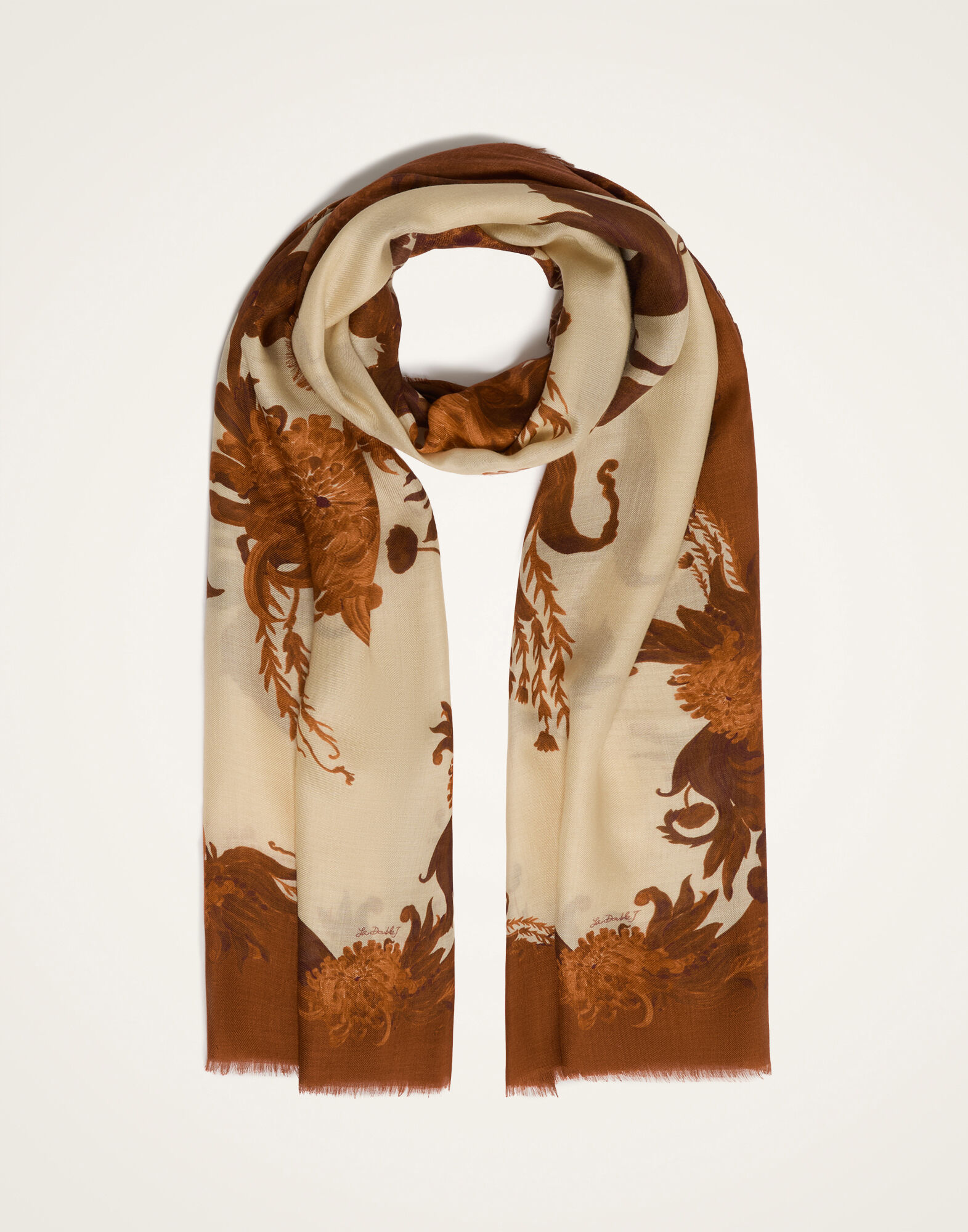 La DoubleJ Scarf Coven Plac&eacute;e Buttercream SCA0097MOS001COV05WH09