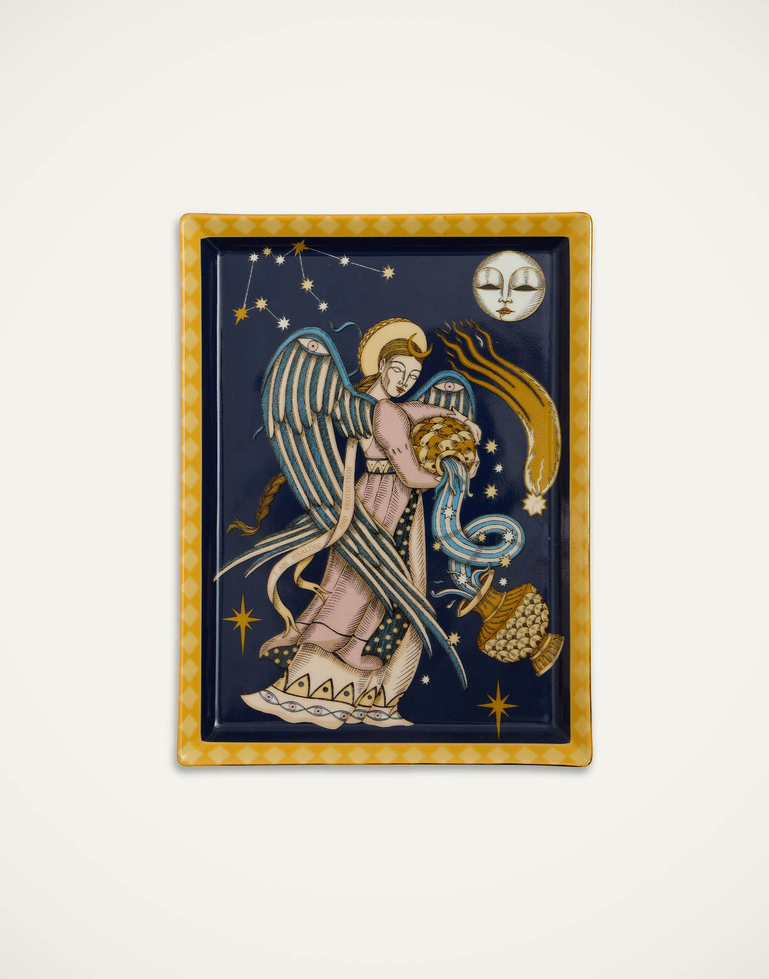 La DoubleJ Trinket Tray The Angel Midnight Blue TRI0008CER001ANG01BU04