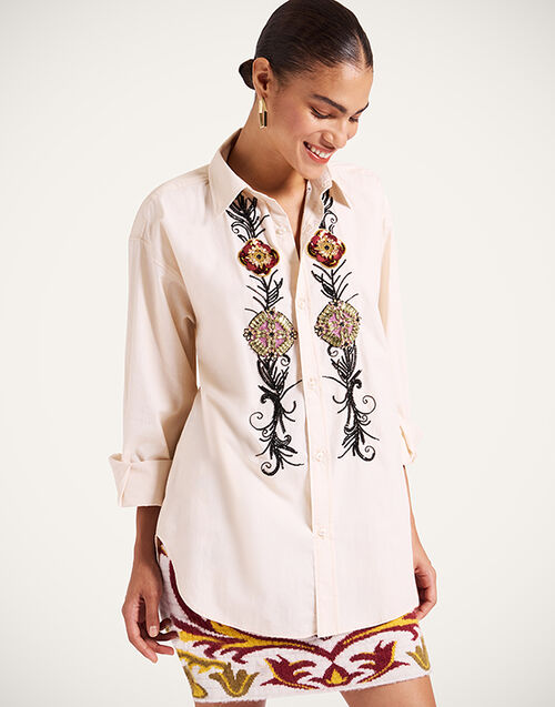 La DoubleJ Better Than Your Boyfriend's Shirt La DoubleJ Better Than Your Boyfriend's Shirt Solid Pale Pink SHI0148COT082NUC05PI02