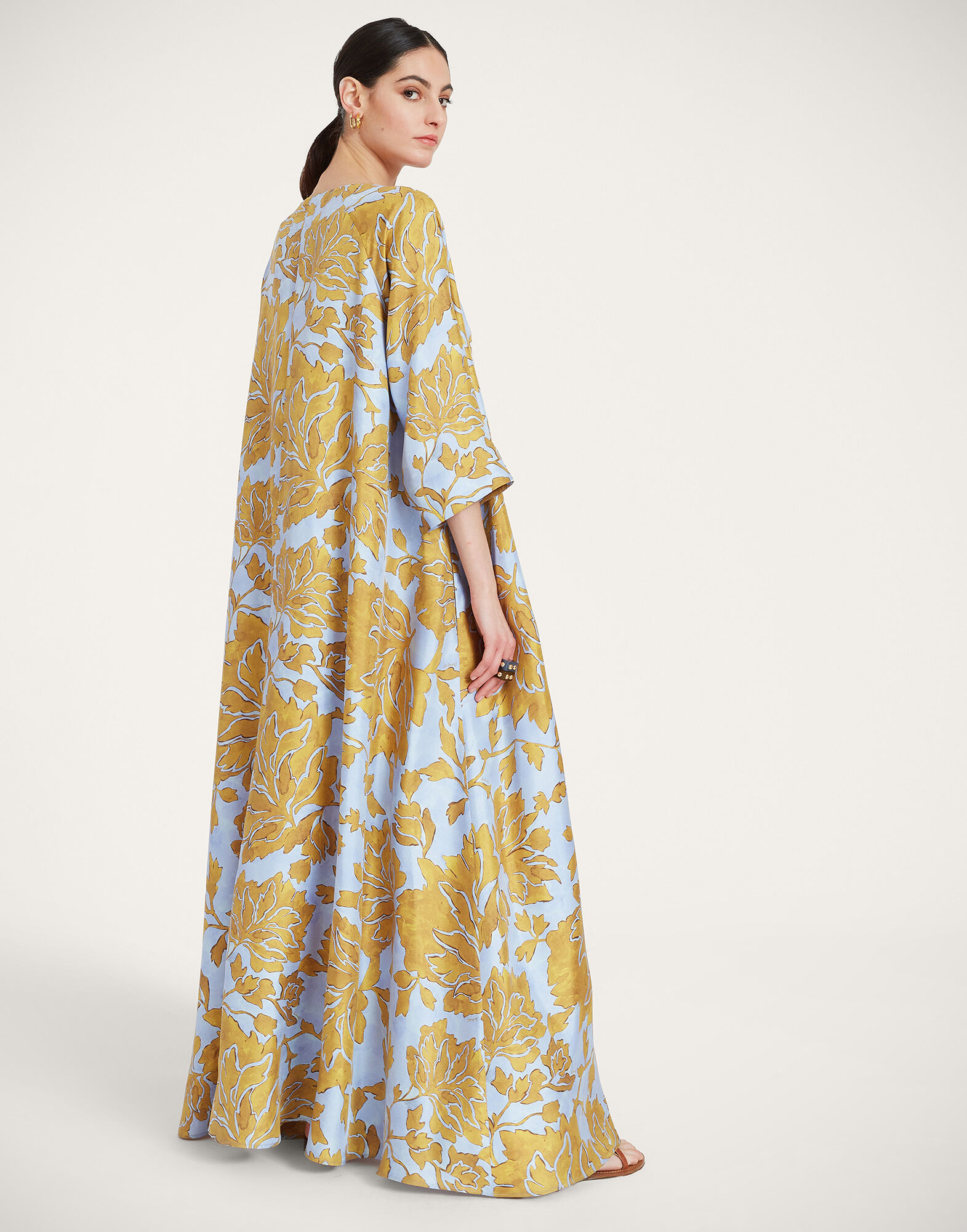 割引 Dress Muumuu Round La | Women for Blue Light Tangle in Neck ワンピース
