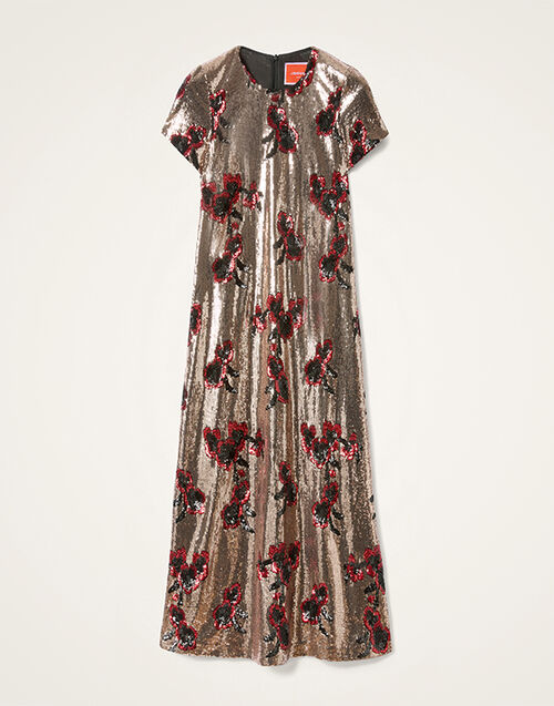 La DoubleJ Midi Swing Dress Primrose Bronze DRE0611PAI012PRI03BR13